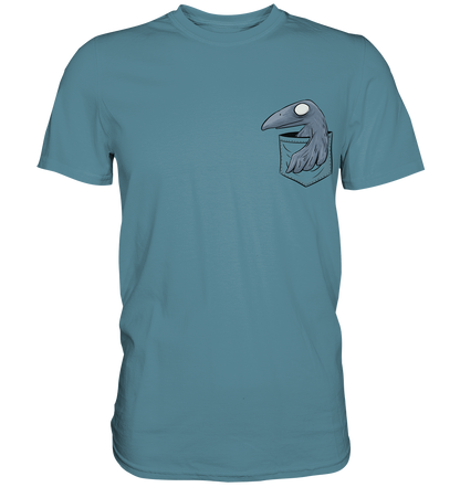 Grufti Rabe Krähe in der Tasche - Premium Shirt