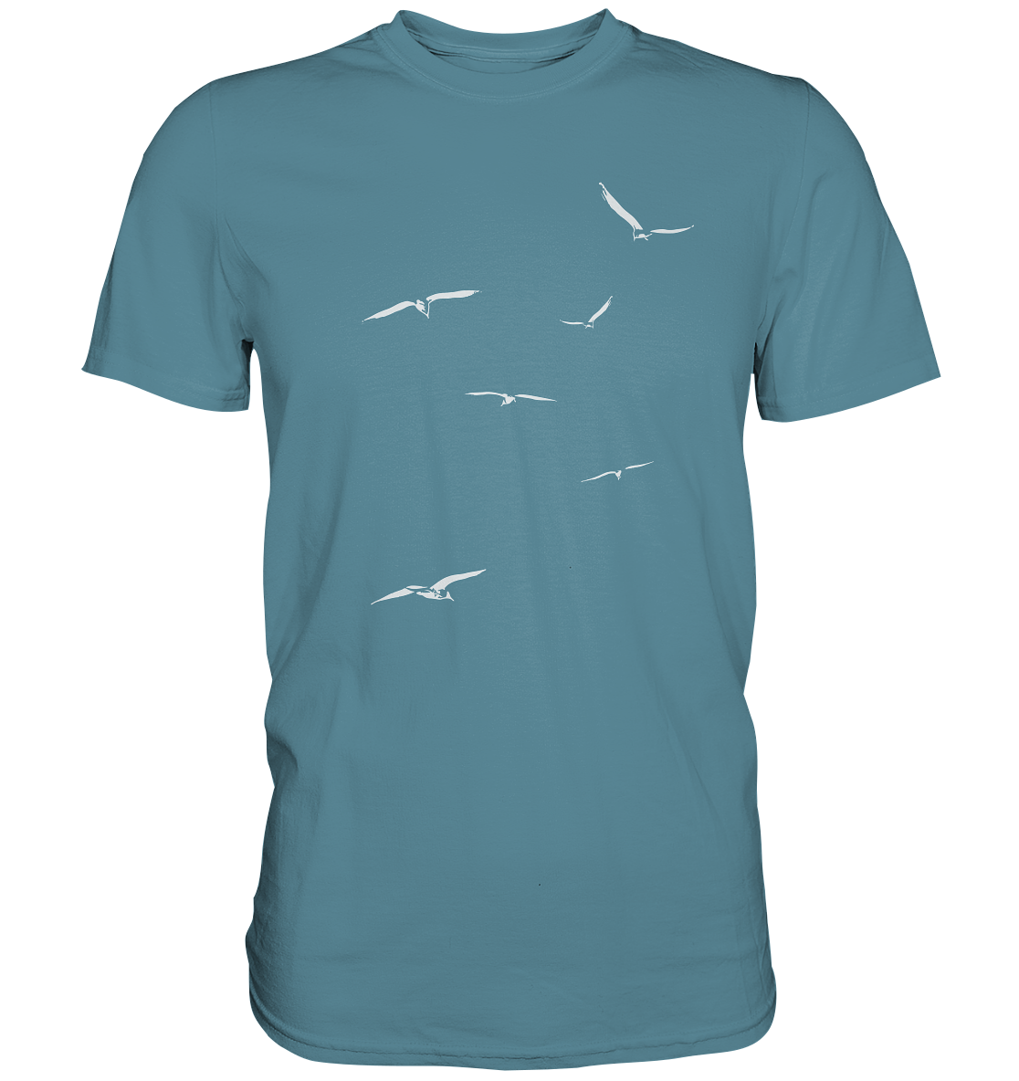 Vogelschwarm – Traum vom Fliegen - Premium Shirt