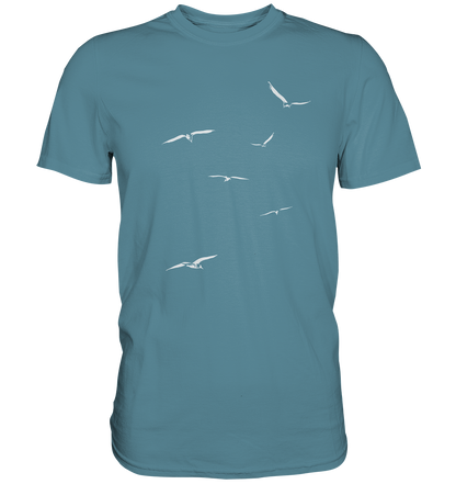 Vogelschwarm – Traum vom Fliegen - Premium Shirt