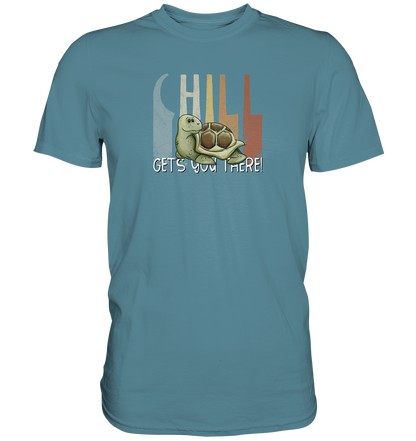Gechillt gemütliche Schildkröte - Premium Shirt