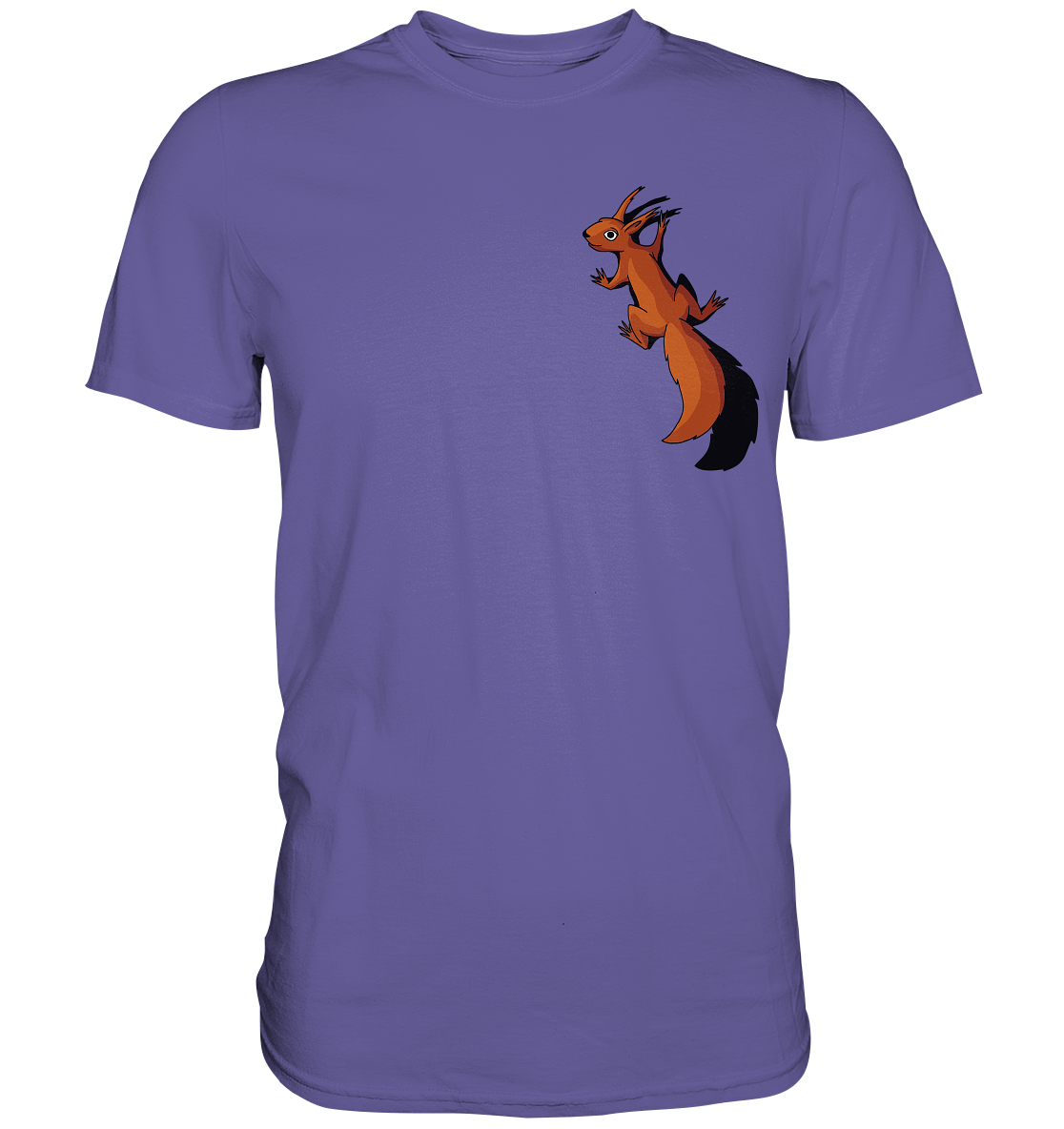 Süßes Eichhörnchen klettert - Premium Shirt