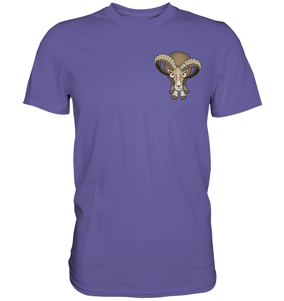 Bockiges Mufflon Widder Schafbock - Premium Shirt