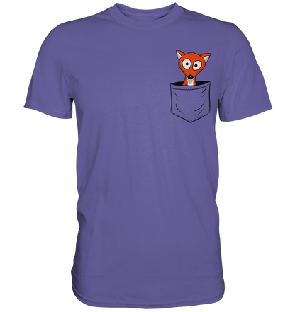 Fuchs in der Brusttasche | Taschen-Fuchs - Premium Shirt