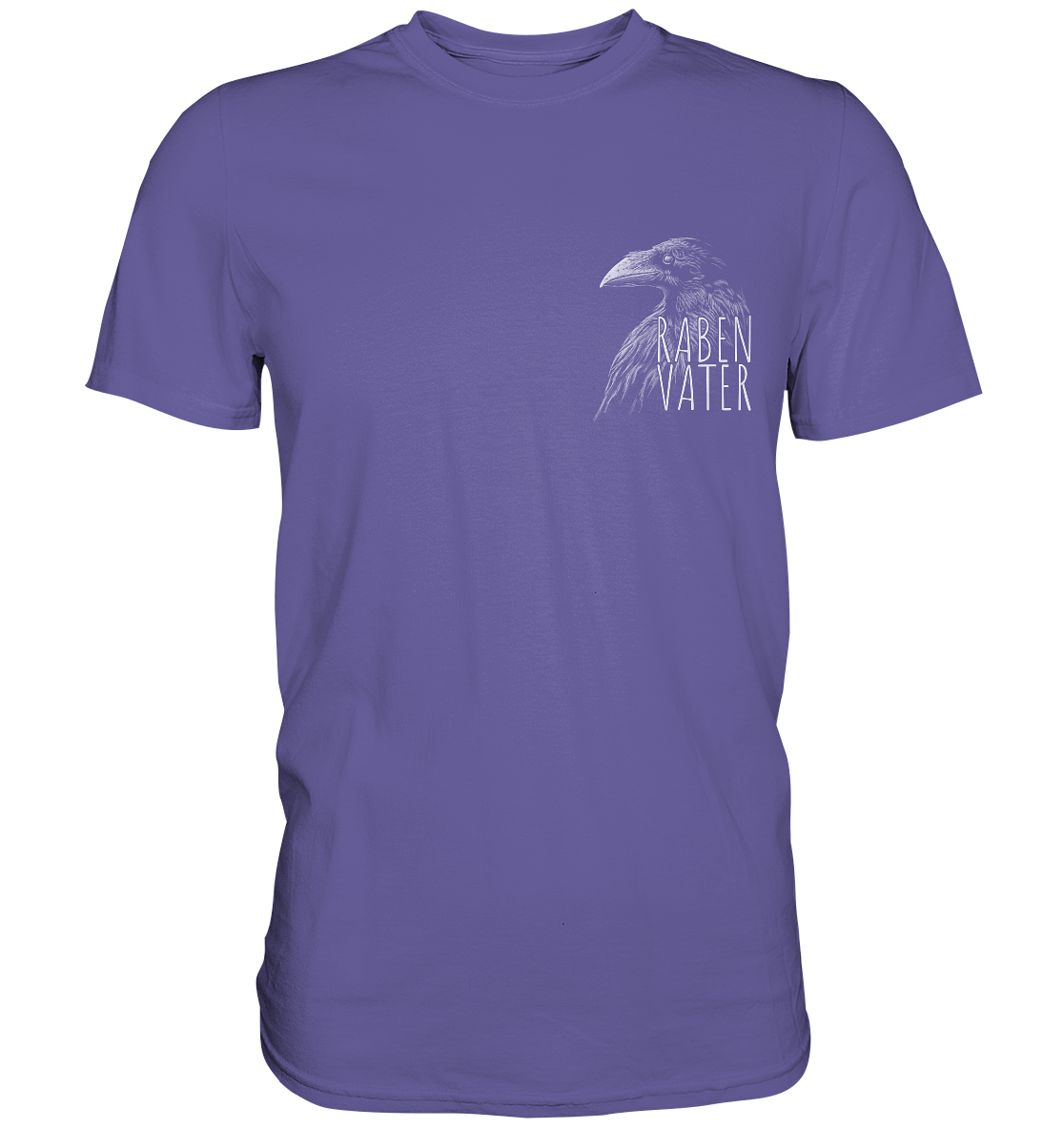 Rabenvater schwarzer Rabe Krähe - Premium Shirt