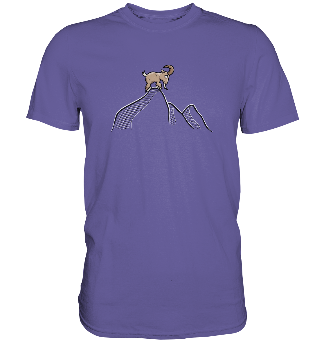 Ziegenbock in den Bergen - Premium Shirt