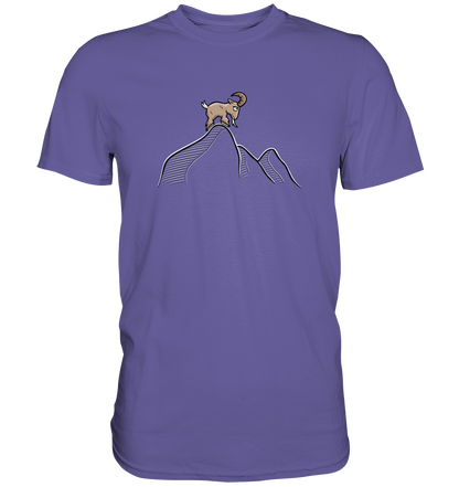 Ziegenbock in den Bergen - Premium Shirt
