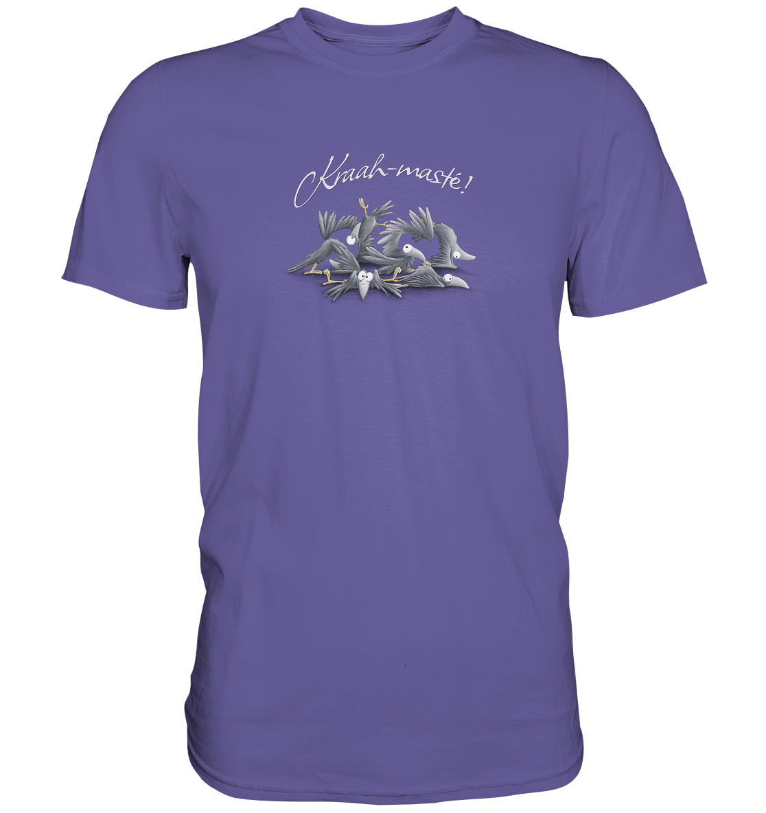 Kraah-masté! Yoga Raben Krähen - Premium Shirt