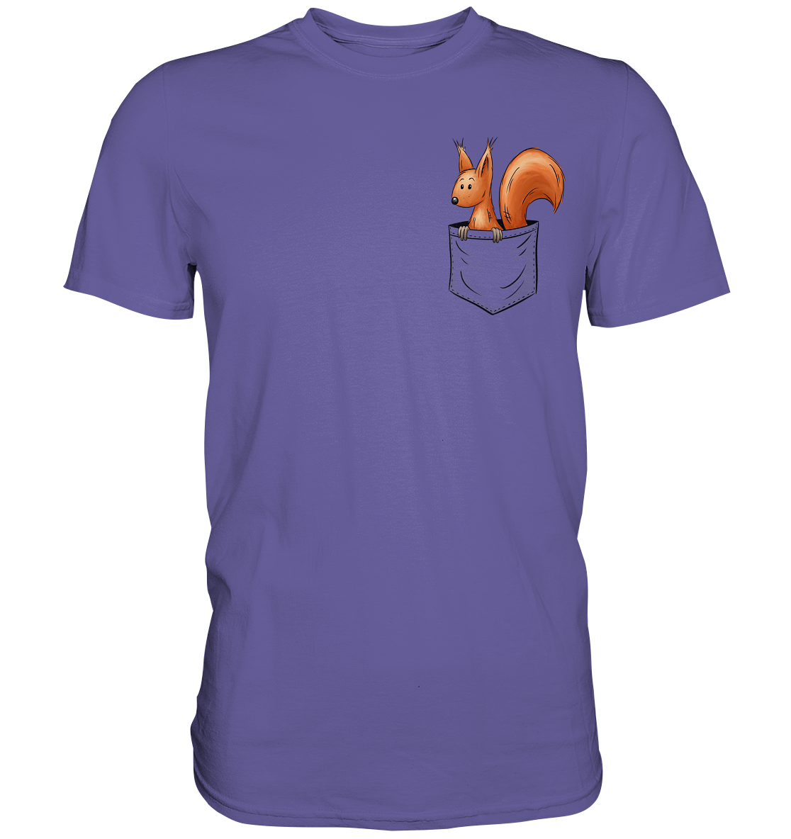 Lässiges Eichhörnchen In Tasche - Premium Shirt