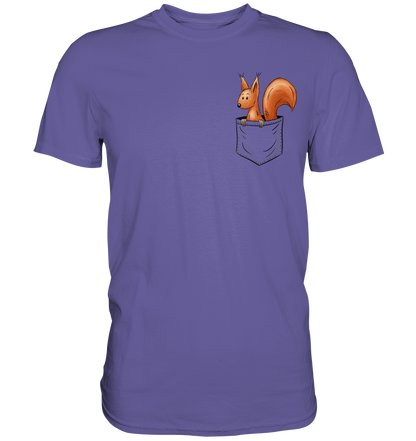Lässiges Eichhörnchen In Tasche - Premium Shirt