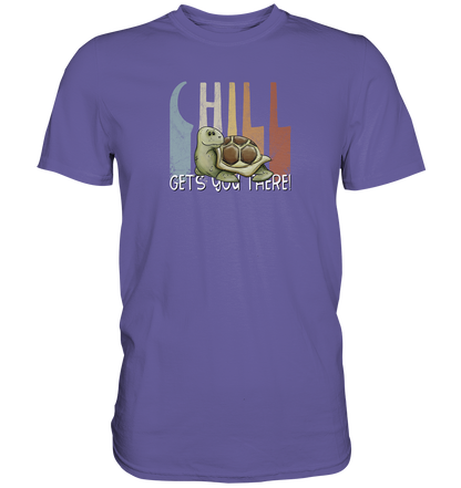 Gechillt gemütliche Schildkröte - Premium Shirt