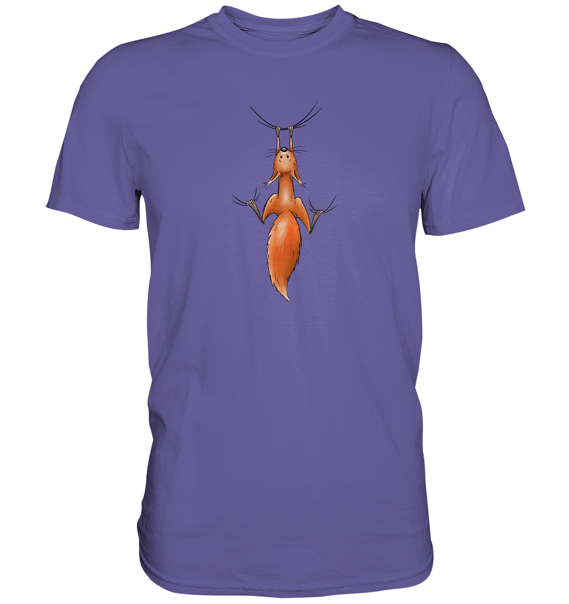Rotes Eichhörnchen hängt ab - Premium Shirt