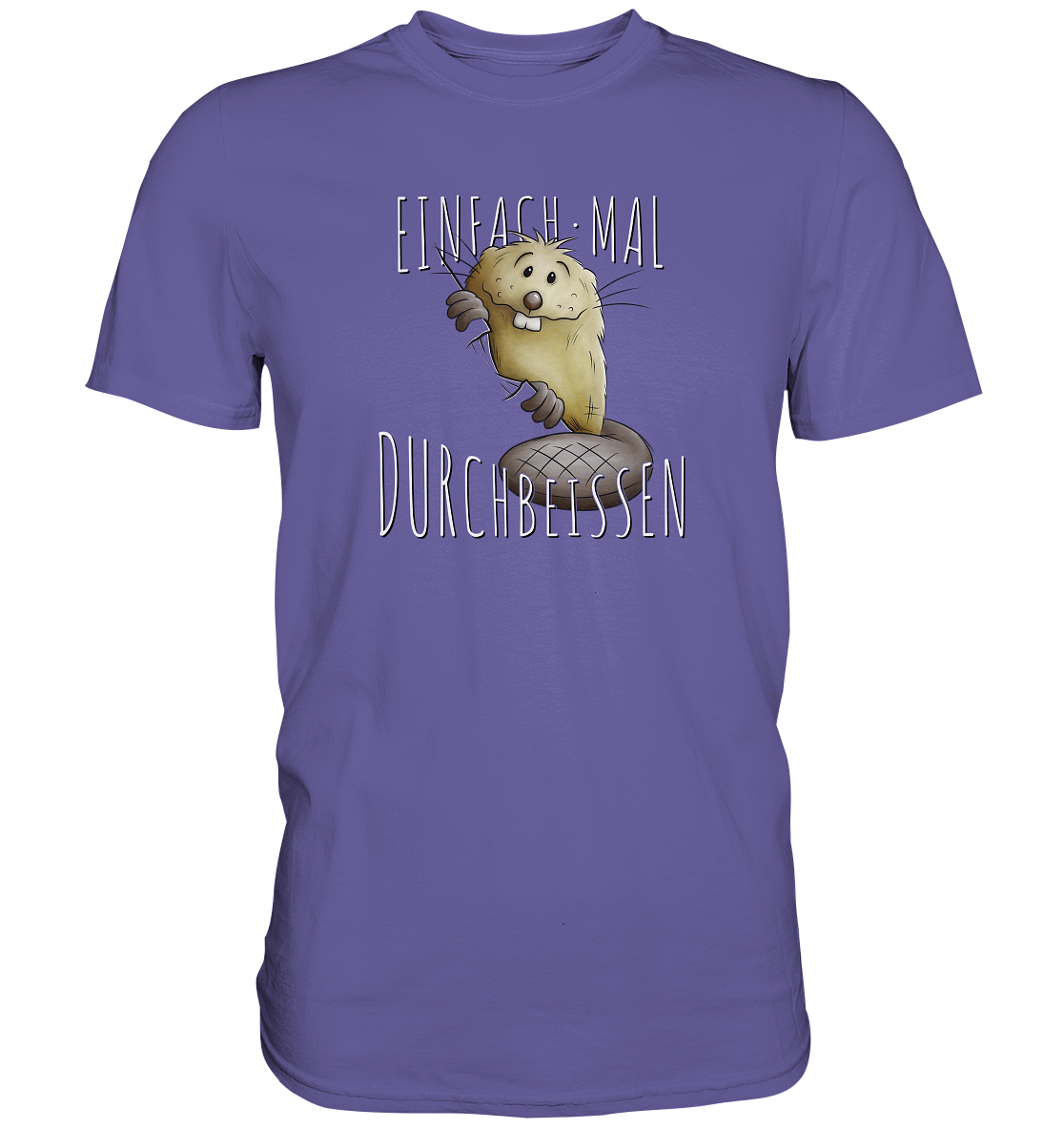 Einfach mal Durchbeissen Biber - Premium Shirt