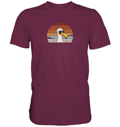 Cool lässige Retro Möwe - Premium Shirt