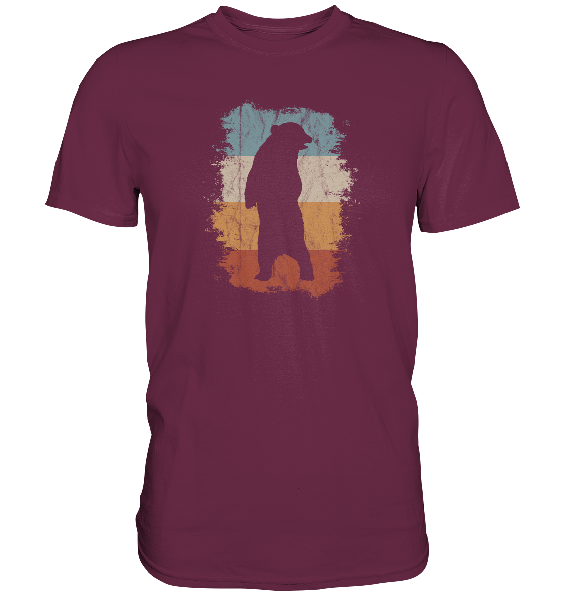 Retro Bären-Silhouette - Premium Shirt