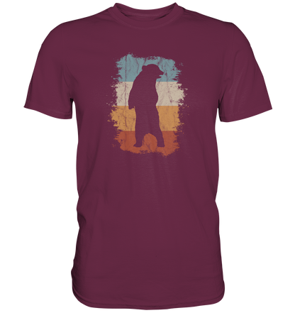 Retro Bären-Silhouette - Premium Shirt