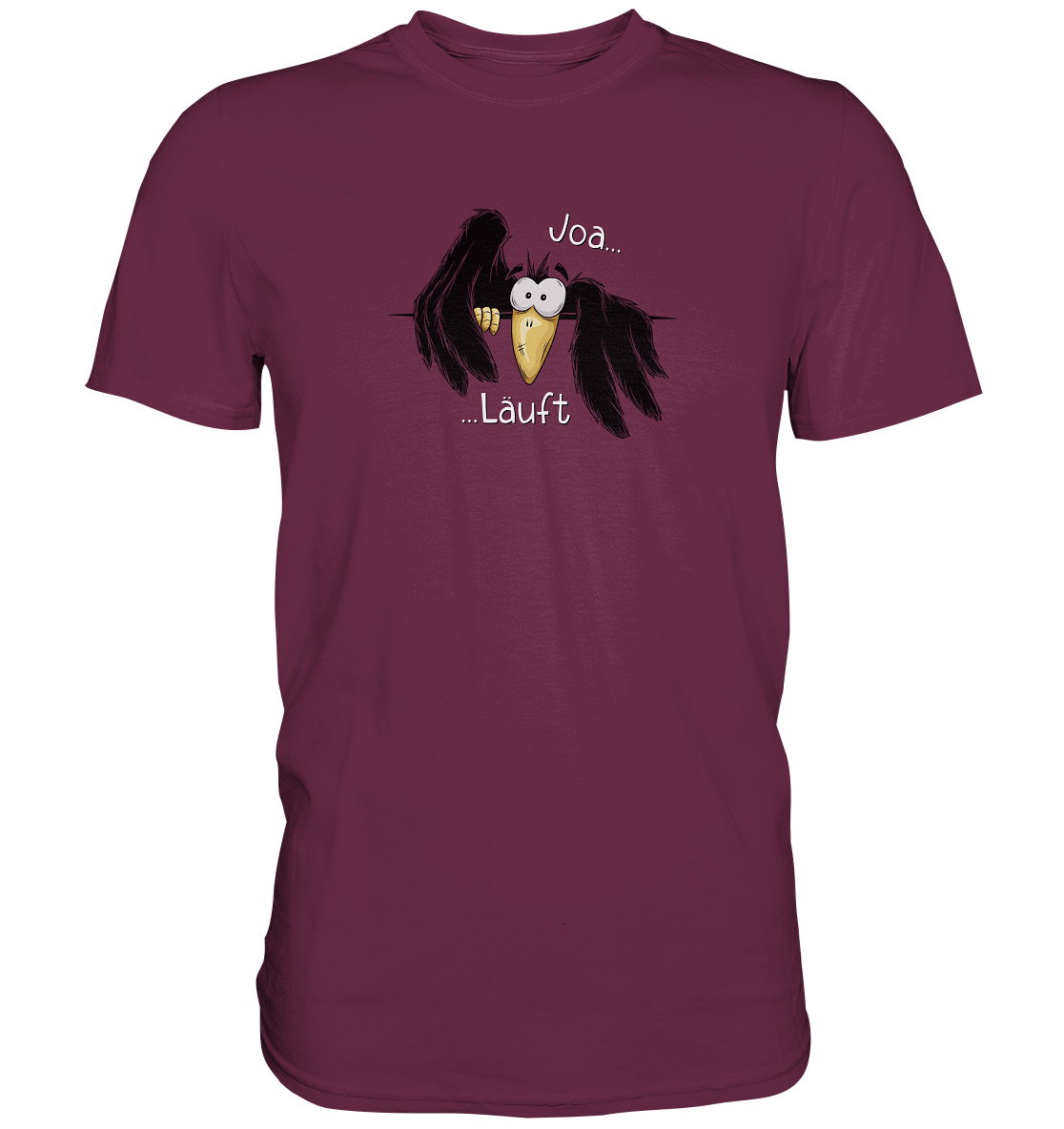 Joa Läuft Krähe gechillter Rabe - Premium Shirt
