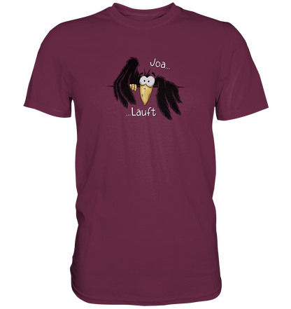 Joa Läuft Krähe gechillter Rabe - Premium Shirt
