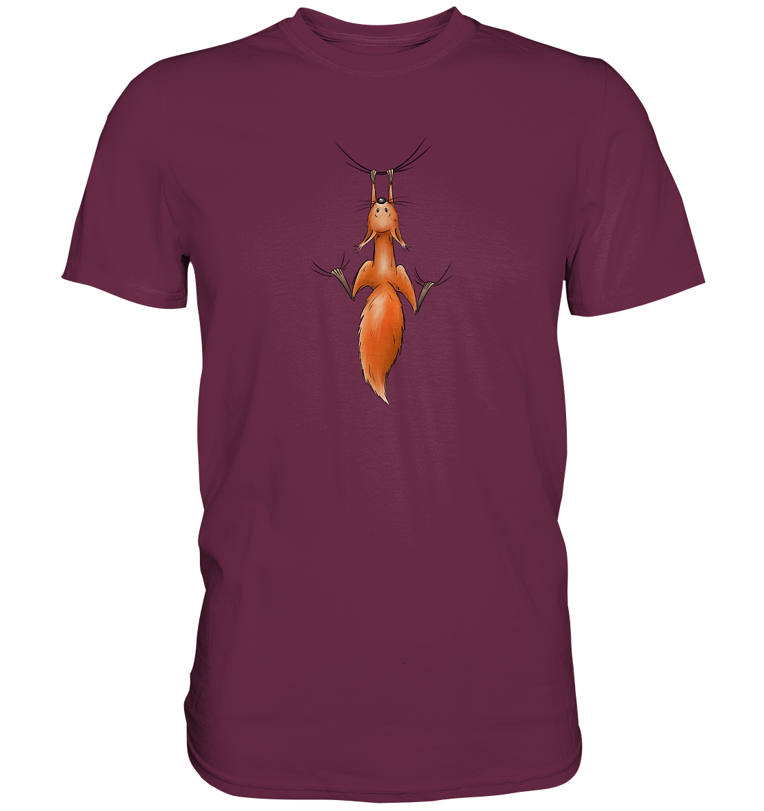 Rotes Eichhörnchen hängt ab - Premium Shirt