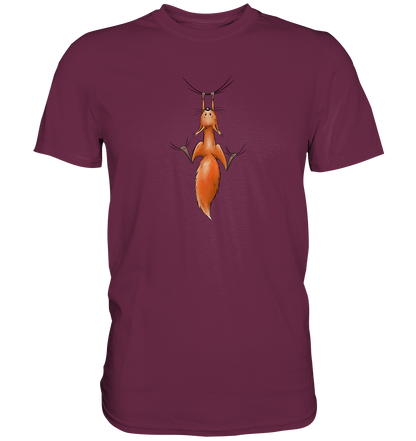 Rotes Eichhörnchen hängt ab - Premium Shirt