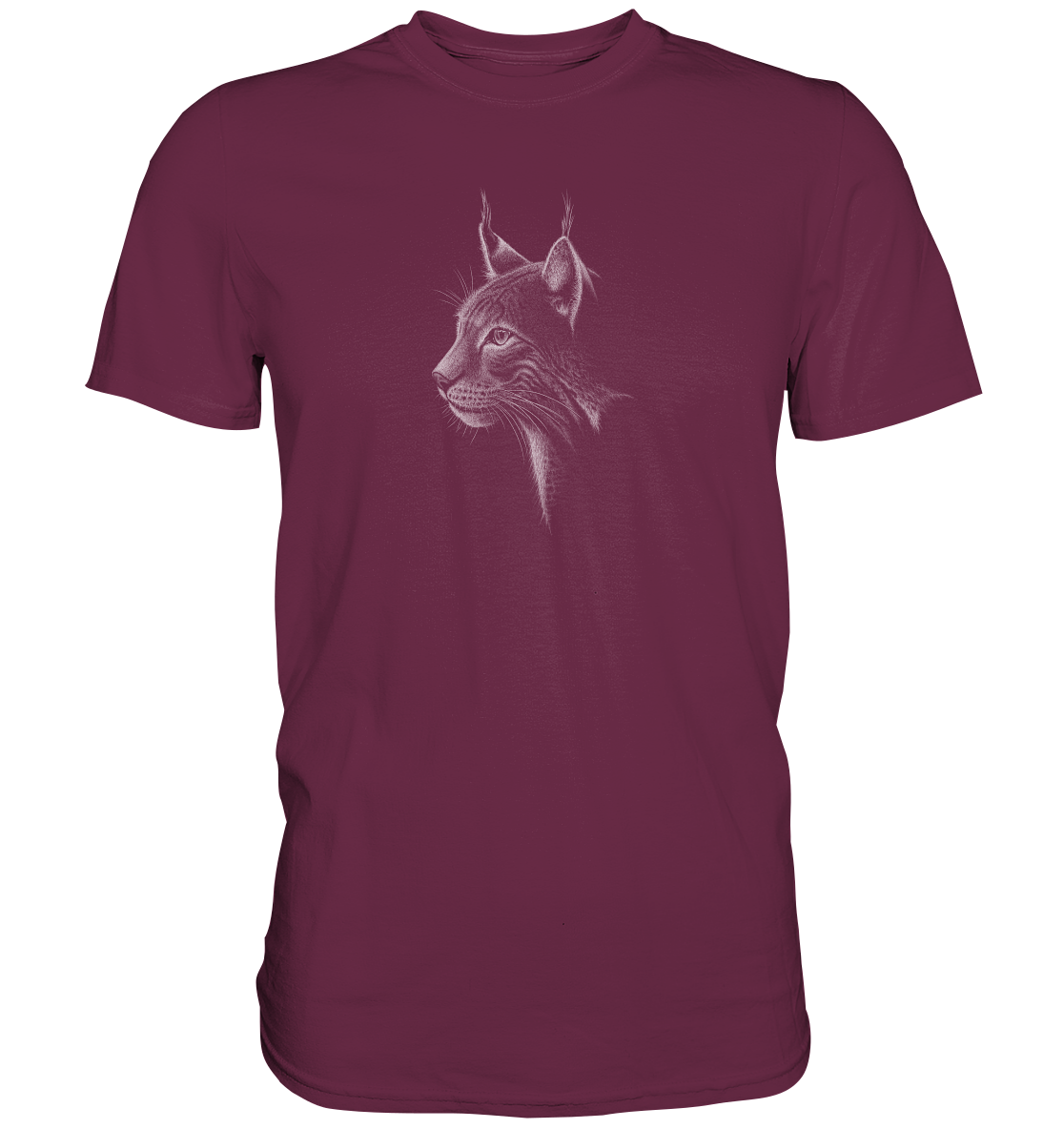 Luchs Kritzelkunst Wildkatze Illustration - Premium Shirt
