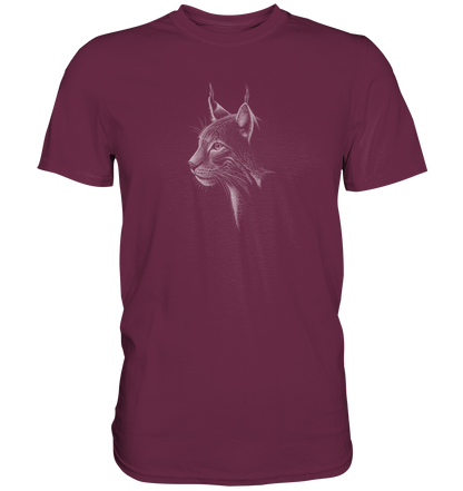 Luchs Kritzelkunst Wildkatze Illustration - Premium Shirt