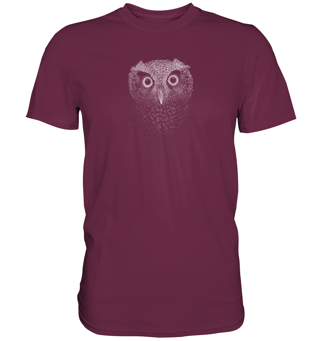 Eule Kritzelkunst Illustration - Premium Shirt