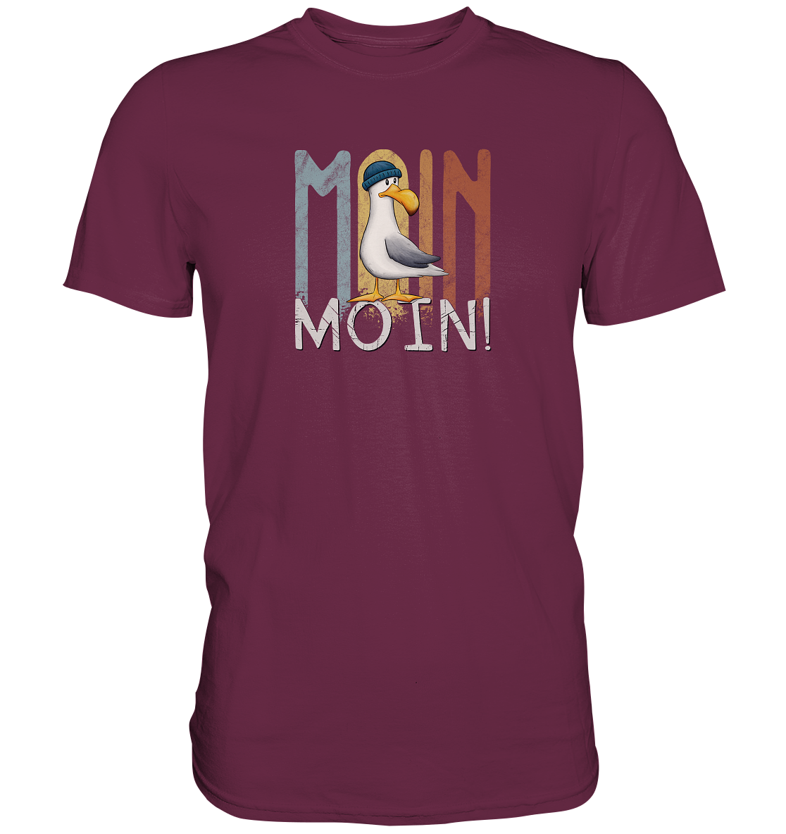 Moin Moin norddeutsche Möwe - Premium Shirt