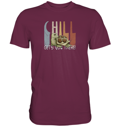 Gechillt gemütliche Schildkröte - Premium Shirt