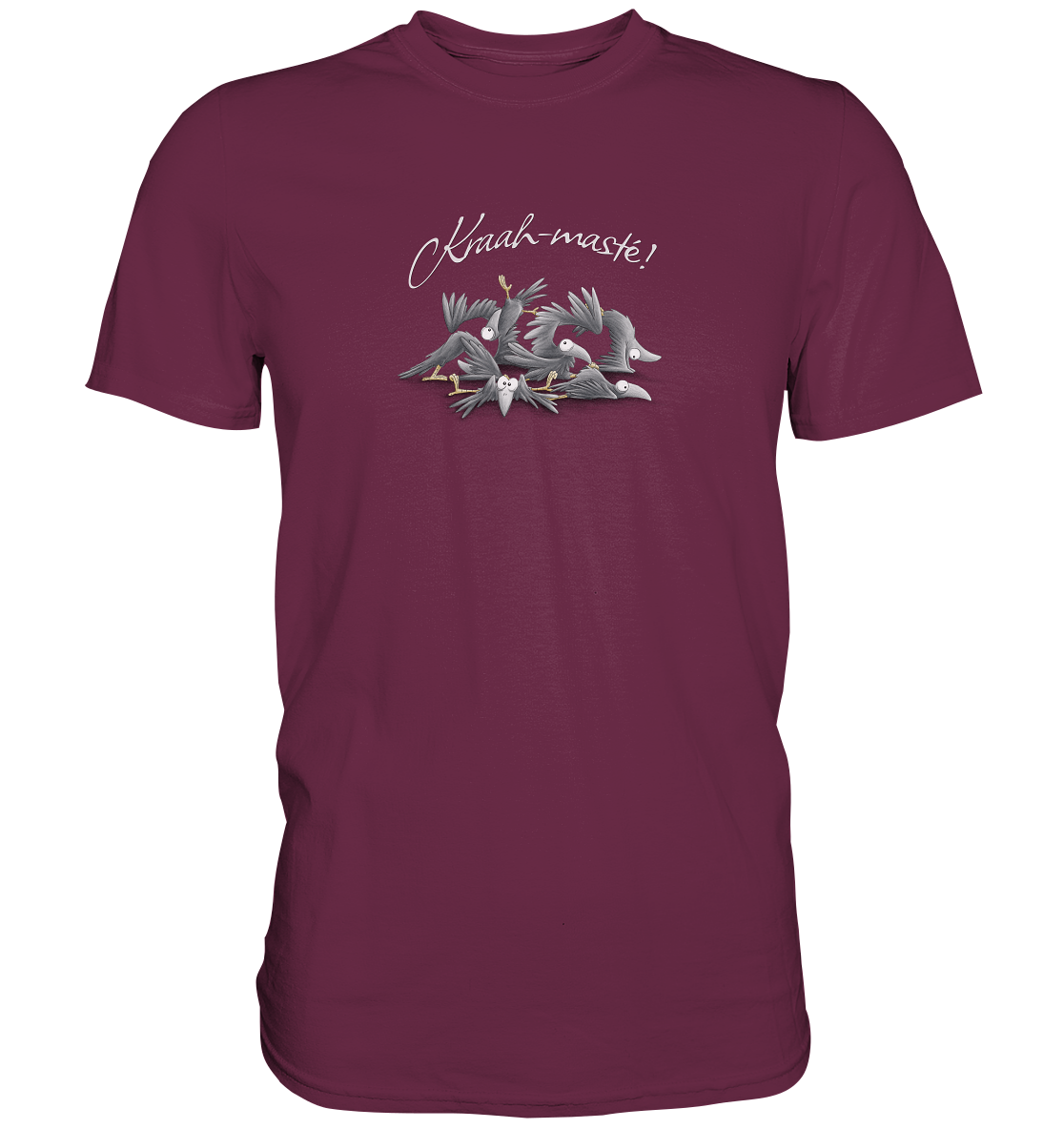 Kraah-masté! Yoga Raben Krähen - Premium Shirt
