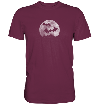 Fledermaus Silhouetten bei Vollmond - Premium Shirt