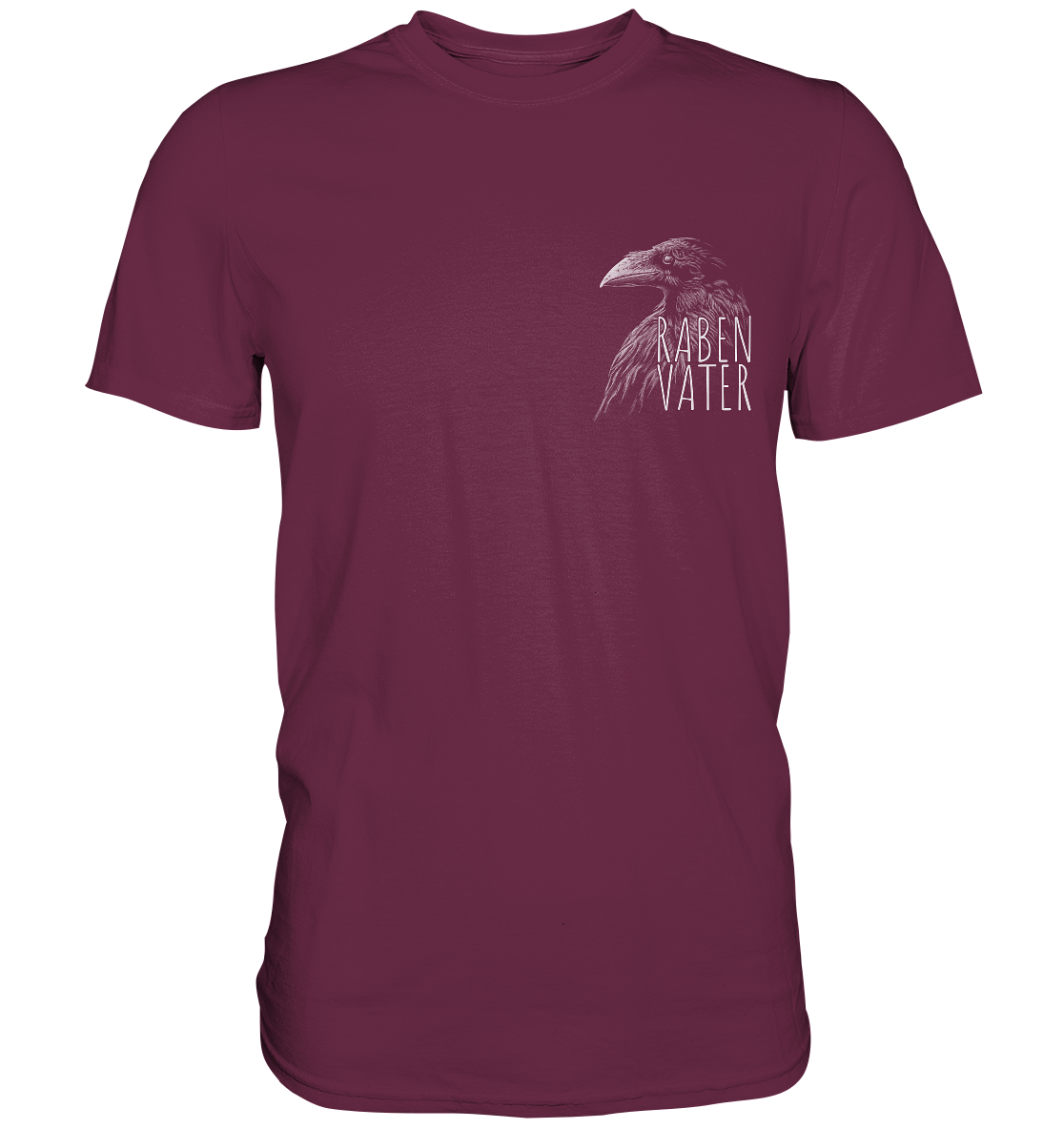 Rabenvater schwarzer Rabe Krähe - Premium Shirt