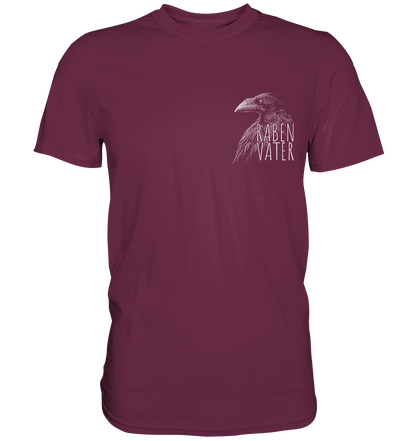 Rabenvater schwarzer Rabe Krähe - Premium Shirt