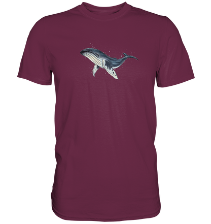 Tiefsee Ozean-Riese Buckelwal - Premium Shirt