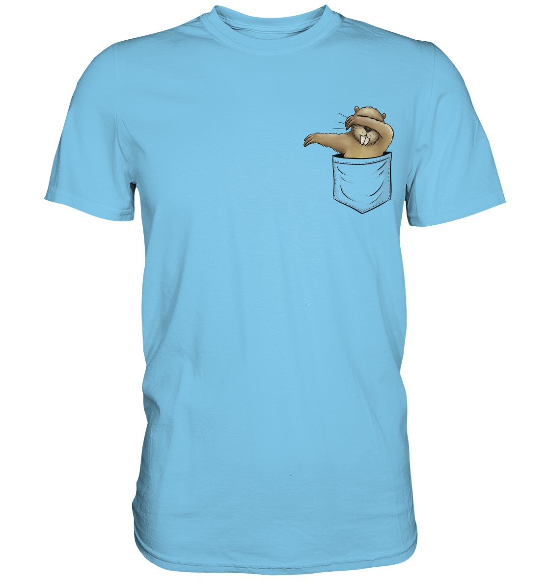 Dabbender Biber in Deiner Tasche - Premium Shirt