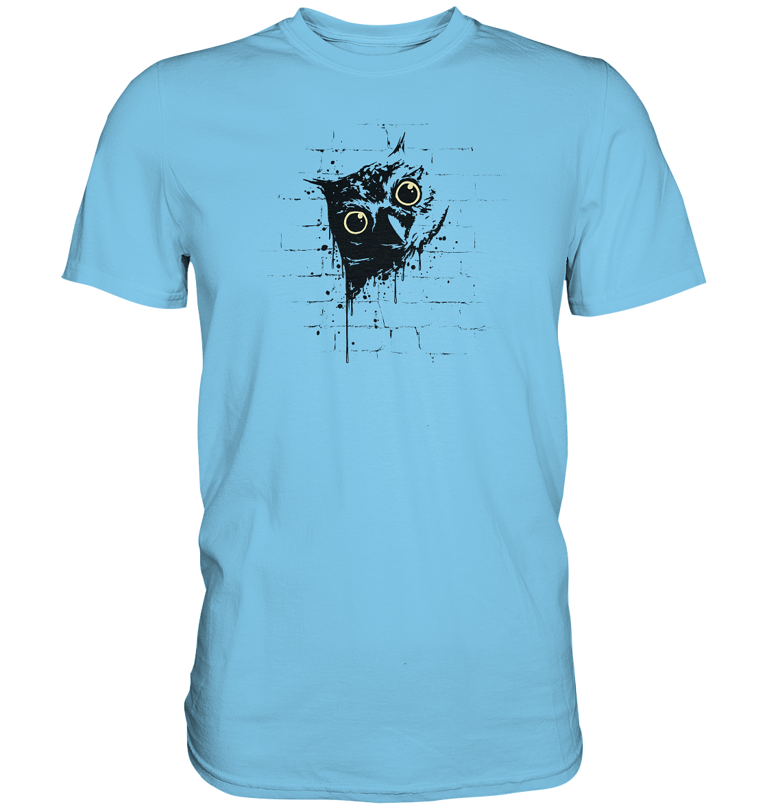 Lässige Street Art Eule - Premium Shirt