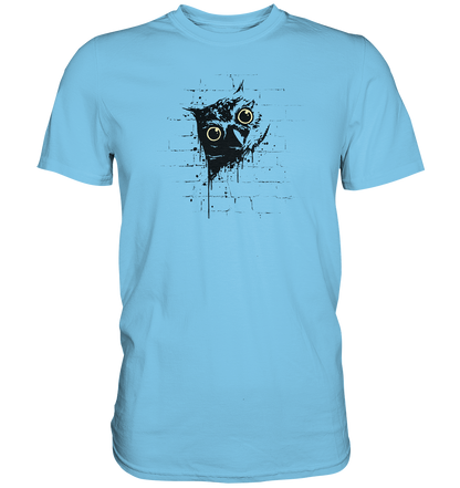 Lässige Street Art Eule - Premium Shirt