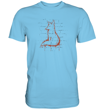 Street Art Fuchs Silhouette - Premium Shirt
