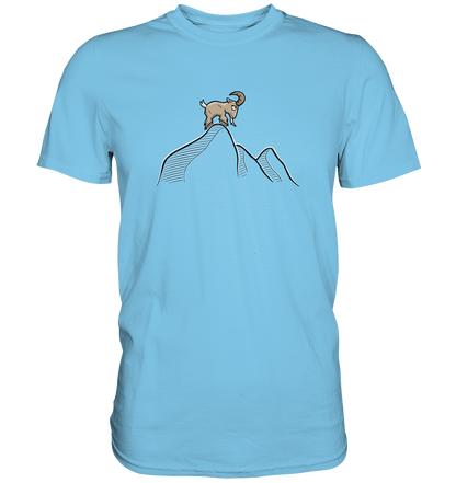 Ziegenbock in den Bergen - Premium Shirt