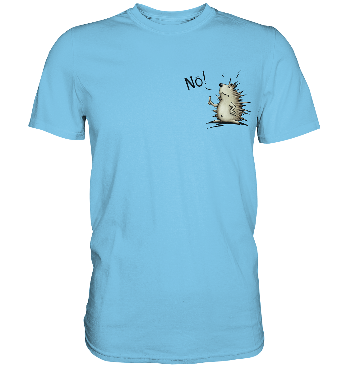 Nö! Grummeliger Igel - Premium Shirt