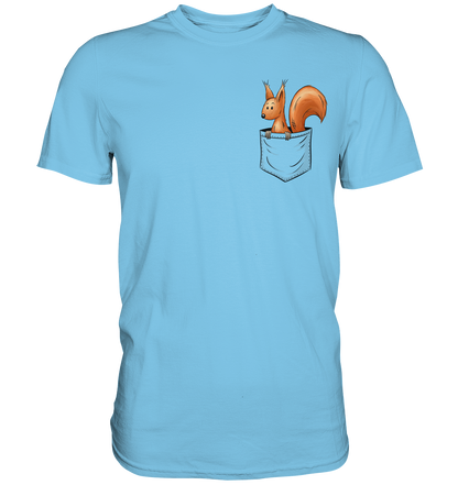 Lässiges Eichhörnchen In Tasche - Premium Shirt
