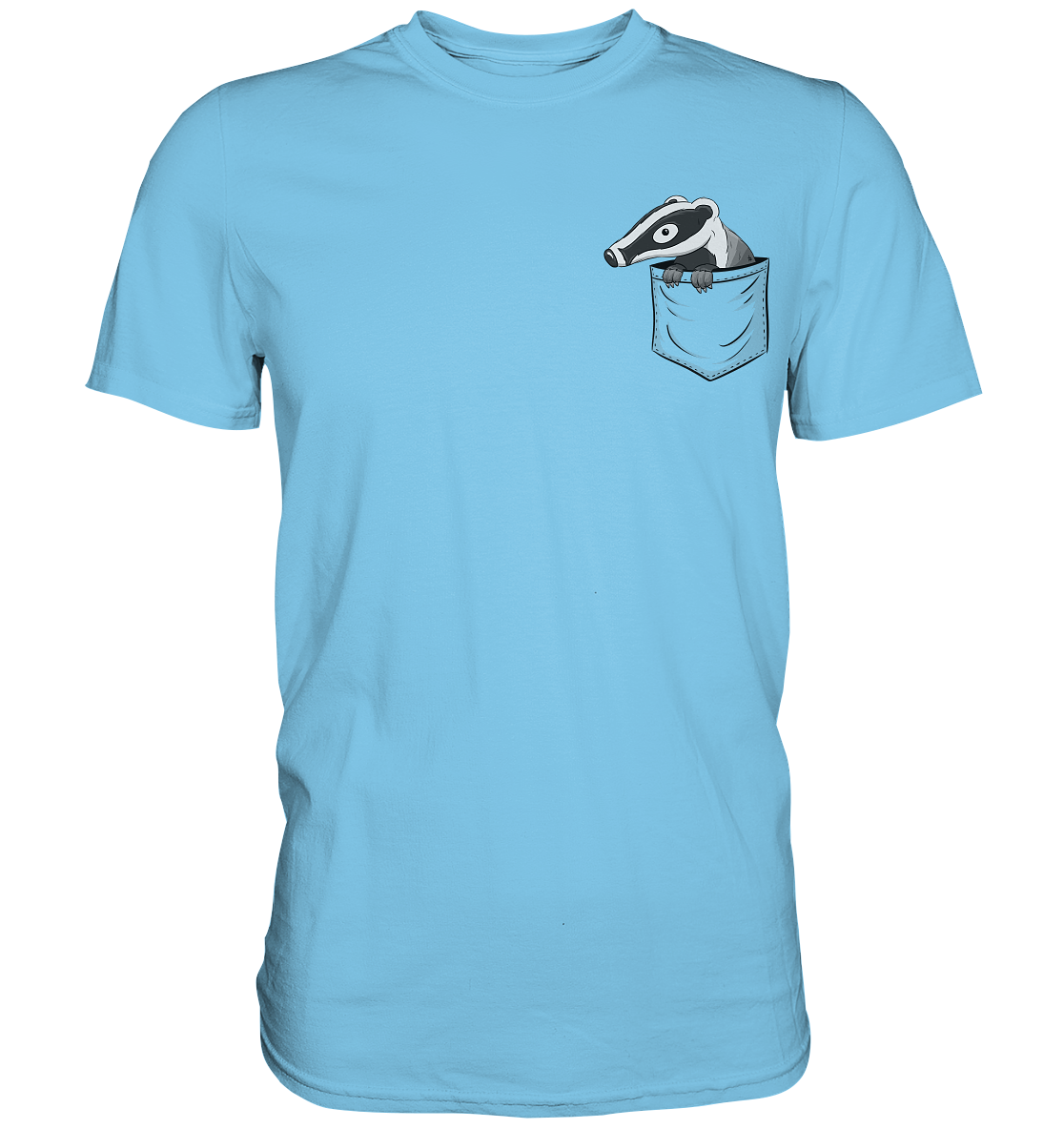 Lustig gemütlicher Dachs In der Tasche - Premium Shirt