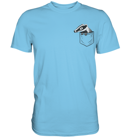 Lustig gemütlicher Dachs In der Tasche - Premium Shirt