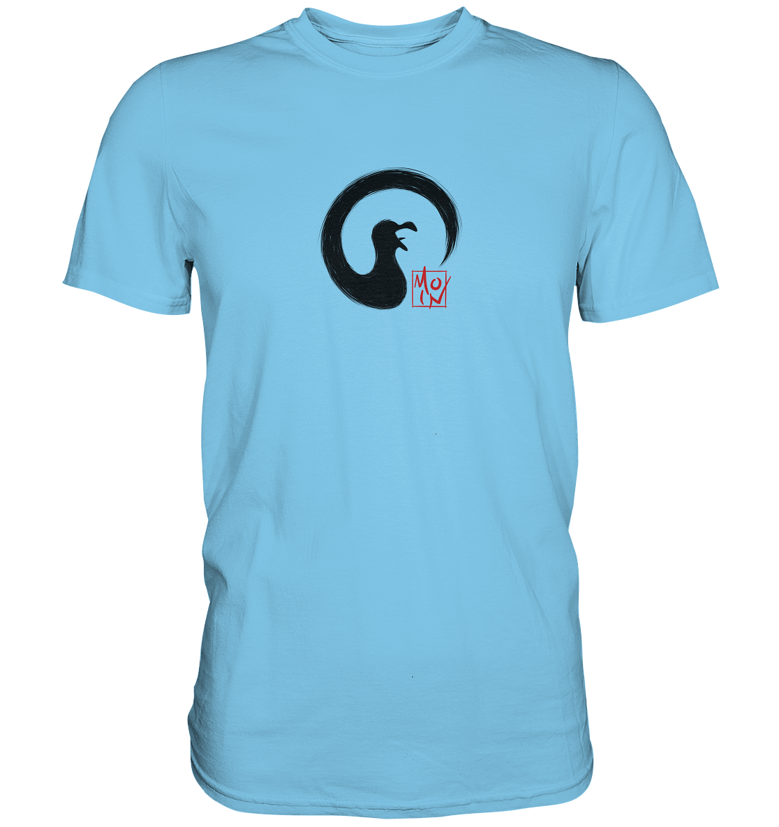 Moin kreischende japanische Enso Möwe - Premium Shirt
