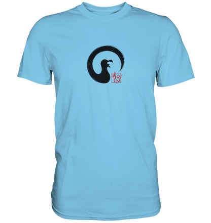 Moin kreischende japanische Enso Möwe - Premium Shirt