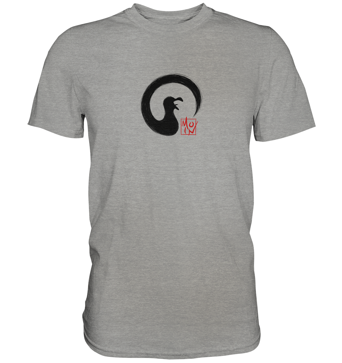 Moin kreischende japanische Enso Möwe - Premium Shirt