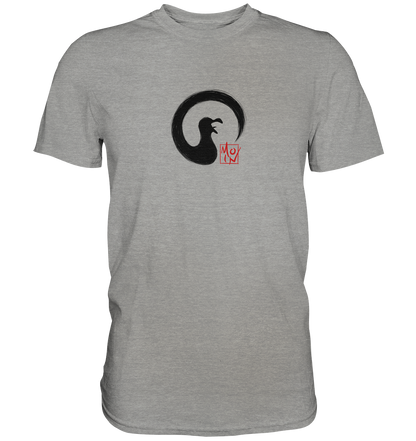 Moin kreischende japanische Enso Möwe - Premium Shirt