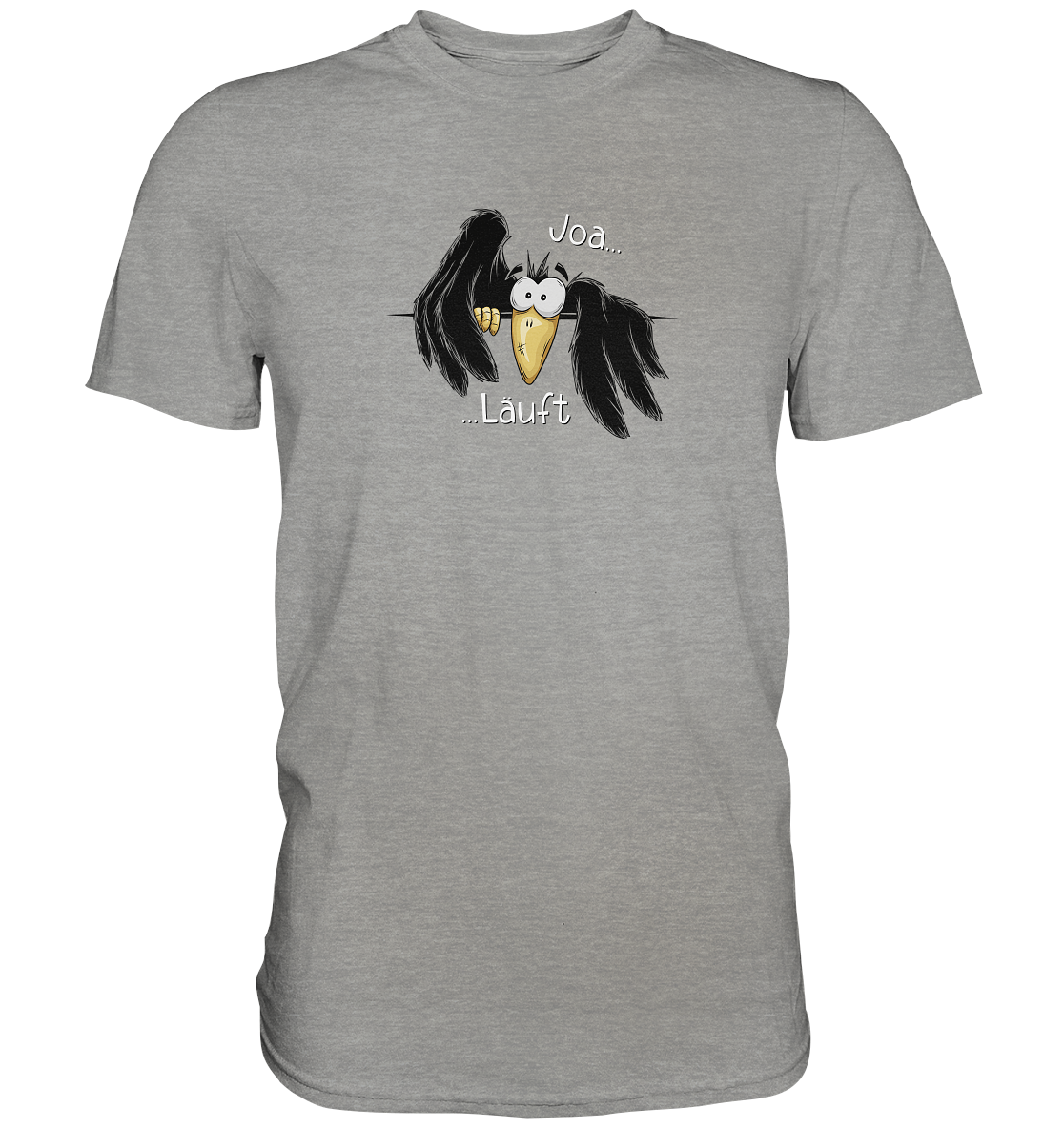 Joa Läuft Krähe gechillter Rabe - Premium Shirt