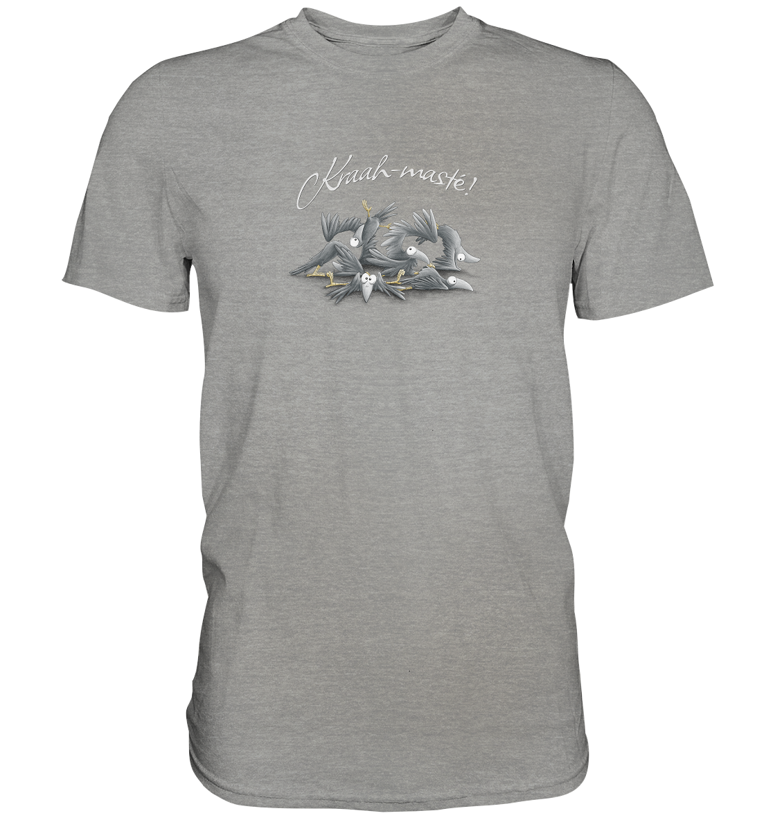 Kraah-masté! Yoga Raben Krähen - Premium Shirt