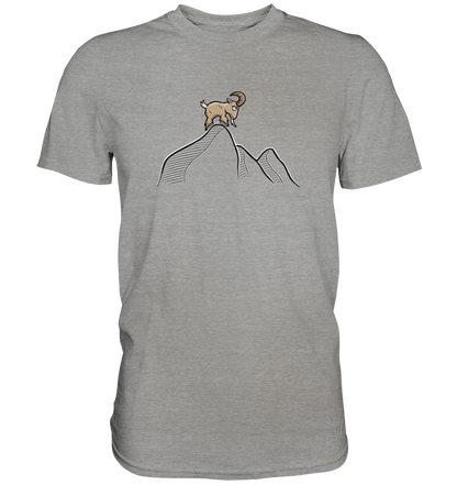 Ziegenbock in den Bergen - Premium Shirt