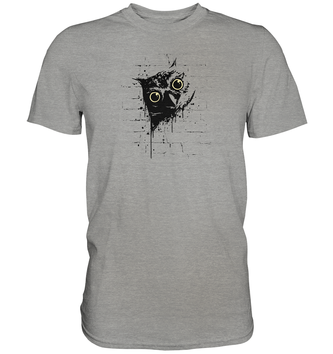 Lässige Street Art Eule - Premium Shirt